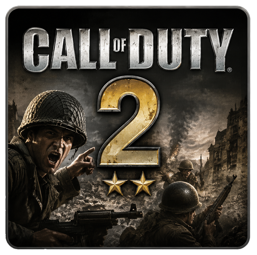 Call of Duty 2 technical review badge